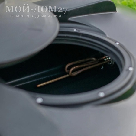 Бак для душа 200 литров с подогревом | Мой-Дом27 | Оснащен электронагревателем 2кВт, обеспечивает быстрый и равномерный нагрев воды в баке.
Нагрев 200 литров с 10 до 40 градусов примерно за 3,5 часа.
Устойчивость к солнечному излучению и температурным воздействиям.
В комплектацию входит боковой штуцер для залива воды, индикатор уровня жидкости и душевая лейка.